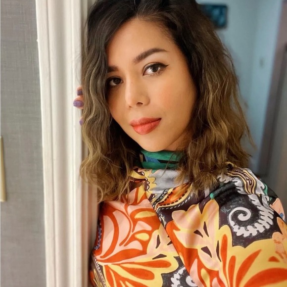 ZARA ONE SHOULDER PRINTED ASYMMETRIC DRESS MULTICOLORED - Picture 11 of 13